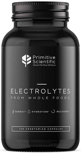 [BRSWYZAZDMFBUELV] Whole Food Electrolyte Capsules - Advanced Hydration Supplement with Magnesium, Potassium & Calcium - Alternatives to Electrolyte Tablets for Supporting Muscles, Energy, & Rejuvenation (120 Count)