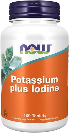 [BRSWIYQ6CAHGOCDM] NOW FOODS Potassium Plus Iodine180 Tabs, 180 CT