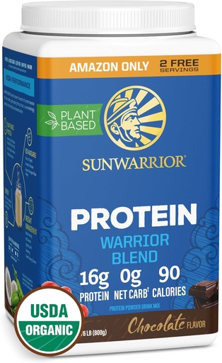 [BRSWYCQFA4AWEDI3] Organic Plant Based Protein Powder 124; Vegan Organic Protein Powder Chocolate Flavored with BCAA Aminoacids & Hemp Seed Pea Blend Medicine 124; Non- GMO Soy Dairy Filler & Gluten Free (Chocolate, 32 Servere)