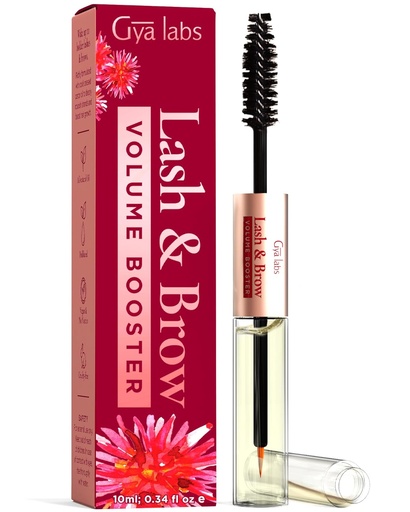 [BRSRMBANCMBBSDI7] Gya Labs Lash and Brow Oil - 100% Pure Natual Organic Castor Oil Eyelash & Eyebrow Serum for Fuller-looking Lashes & Brows (0.34 Fl Oz)