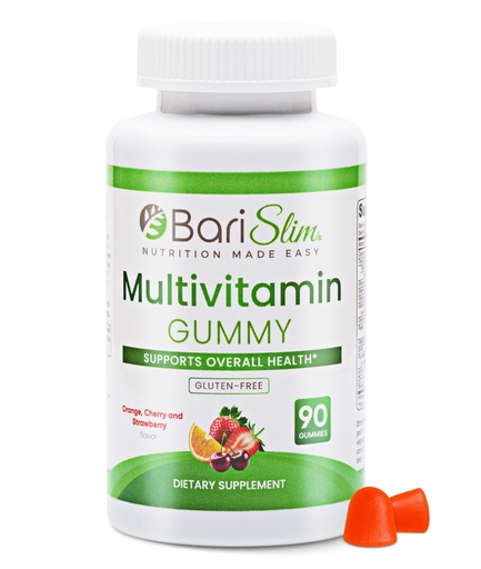 [BRSWGHALCR6RAFLK] BariSlim Bariatric Chewable Multivitamin Gummies - Specially Formulated Gummy Vitamin for Patients After Weight Loss Surgery - Easy to Digest & Great Tasting Fruit Flavors | 90 Fruit Chews