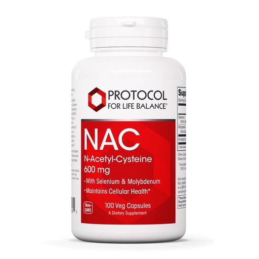 [BRSWIYIZCEGQIF3C] PROTOCOL FOR LIFE BALANCE NAC with Selenium and Molybdenum - Glutathione, Brain, and Lung - 100 Veg Caps