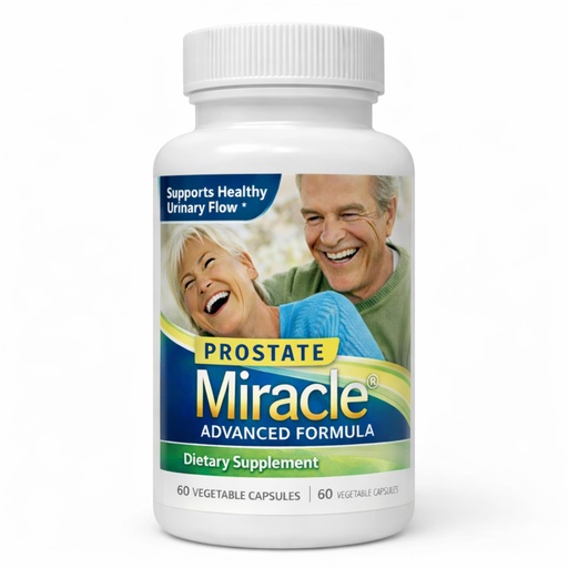 [BRSWIHTZCQDRAEQ3] Prostate Miracle Advanced Formula – Beta Sitosterol Prostate Supplement for Men – Pine-Derived Phytosterols (Non-GMO) – Supports Healthy Urinary Flow – 60 Vegetable Capsules