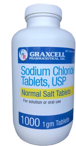 [BRSWGHANBYIR4FL3] Sodium Chloride 1GM TABS