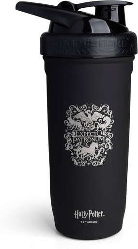 [BRSROGIKOANWOETH] Smartshake Reforce Stainless Steel Harry Potter Expecto Patronum Style Shaker Bottle (900 ML /30oz) | Lightweight Resistance Sports Shaker Bottle with a Soft Lid | Leakproof, BPA Free & DEHP Free