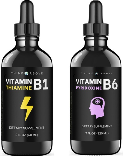 [BRSROAIRAAFB42QU] Vitamin B6 and Vitamin B1 Bundle - 2 oz Each - Liquid Drops