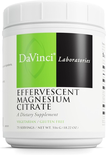 [BRSROHANAR6RYHTA] DaVinci Labs - Effervescent Magnesium Citrat - 75 Portionen - 18.22 Oz