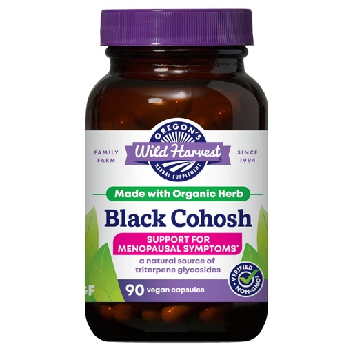 [BRSWIYQGBR7BOALY] Oregon's Wild Harvest Black Cohosh Organic Herbal Supplement, 90 Count