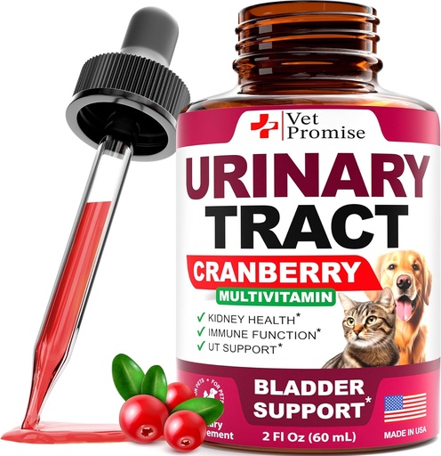 [BRSRABQDBYOWMCY7] Cat & Dog UTI Treatment - Urinary Tract Infection Treatments with Cranberry - Dog & Cat UTI Medicine - Advanced Kidney & Bladder Support Multivitamin - Renal Health Supplement Vitamins - Made in USA
