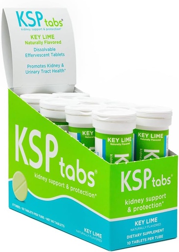[BRSWG2YFDIHQOFDX] Key Lime All Natural Hydration & Kidney Health Supplement to Combat Calcium Oxalate Crystal Formation, 80 Tablets
