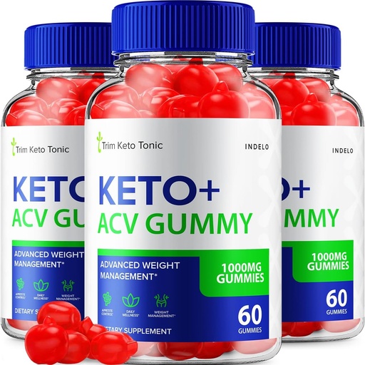 [BRSROBIPBUFAACYV] (3 Pack) Trim Keto Tonic Keto ACV Gummies, Trim Keto Gummies Weight Management Supplement, Trim Keto Tonic Reviews with Apple Cider Vinegar, Trim Keto Tonic Advanced ACV Gummies, B12 (180 Gummies)