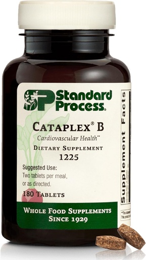 [BRSWGYIQB55RQDL7] Standard Process Cataplex B - Nervous System & Heart Health Supplement - Contains B Vitamins for Energy Support - Supports Energy Metabolism - Non-Dairy " Non-Soy - 180 Tablets (90 Servings)