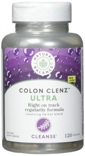 [BRSWIYQZBQIQ2A3U] Natural Balance Ultra Colon Clenz | Herbal Cleansing & Regularity Formula for Overnight Support (120 CT)