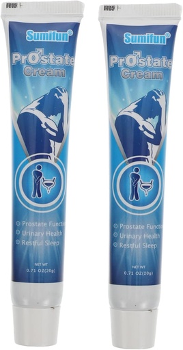[BRSW2GL4AQCAM336] Healifty 2pcs Prostate Cream Men Prostate Health Supplement Urine Removing Cream Urgency Symptoms Remover White