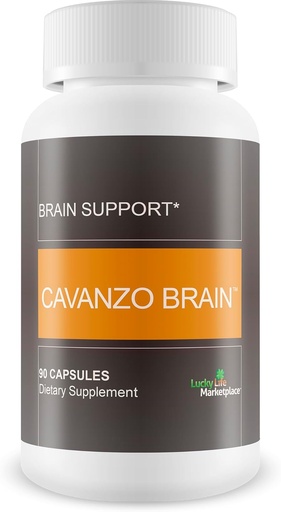 [BRSRMBTRBEFGGDTA] Cavanzo Brain Support - Suplemento de apoyo cerebral Mejorar el enfoque de memoria y la función cerebral - Memoria - Enfoque - Claridad - Recuperación - Cavanzo Frankincenso mejorada Formulación de cápsulas