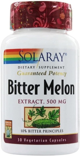 [BRSWGCATBBYBYCL2] Solaray - Guaranteed Potency Bitter Melon Extract 500 mg. - 30 Capsules