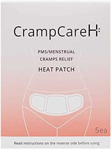 [BRSWGAT7BYNG23DZ] (5 патчі) CrampCareH PMS/Menstrual Cramps Relief Теплий патч з широкими крилами, FDA Зареєстрований