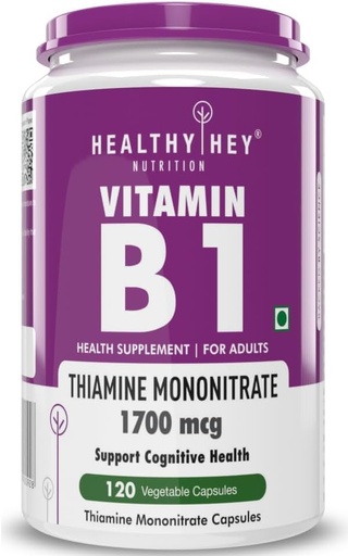 [BRSRAGQROAMA4CLD] Vitamin B1 Thiamine -120 Veg Capsules