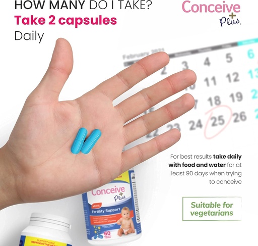 [BRSWYHT7CJ7QA3I7] CONCEIVE PLUS Muži Motility Bundle Muži plodnosť 60 + Motility Supplement 60 Kapsule