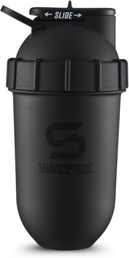 [BRSWGGAPCEOWYCD7] SHAKESPHERE Shaker Bottiglia - 24oz Leak Proof Protein Shaker Bottiglia per Pre Workout, Smoothie e Powder Drink Mixer, Miscelatore No-Blade per Palestra, BPA-Free, Easy Clean & Easy Carry (Matte Black)