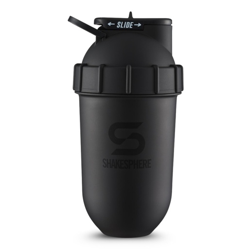 [BRSWGGAPCEOWYCD7] SHAKESPHERE Shaker Bottle - 24oz Leak Proof Protein Shaker Bottle for Pre Workout, Smoothie, and Powder Drink Mixes, No-Blade Mixer for Gym, BPA-Free, Easy Clean & Easy to Carry (Matte Black)