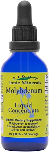 [BRSWYZI7DIMGKCI3] Eidon Ionic Мінерали Рідкі Молибденові добавки - Рідкі іонні мінерали, Молибденові краплі, Всі природні, Ні Додані цукру, Підтримує біологічні процеси, Мінеральні добавки, 2 унції