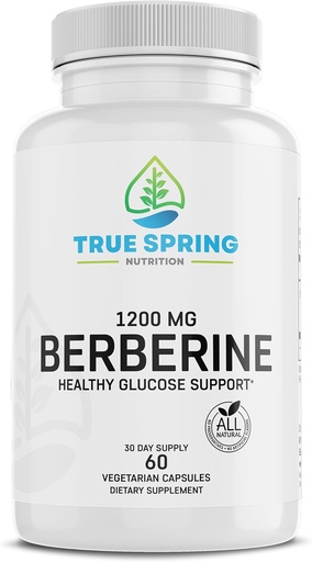 [BRSRAEIBBMFAKEL6] Wysoka wytrzymałość Berberine Supplement 1200MG - Ekstrakt Berberine - Made in The USA