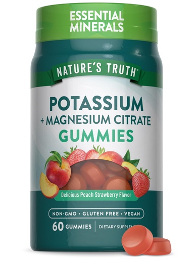 [BRSROAIBO4CWKHLX] Nature's Truth Potassium Magnesium Citrate Gummies | 60 Count | Vegan, Non-GMO & Gluten Free Supplement