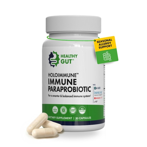 [BRSW2BQFA55GMDTZ] Healthy Gut HoloImmune | Paraprobiotic with Immuse Immune Support | 30 Servings
