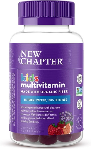 [BRSW2FDROENQI3Y7] Mới Chương Trẻ em Multivitamin Gummies - 65% Giảm Sugar, Kid Gummy vitamins C, D3 & Zccc, Non-GMO, Gluten free, berry-Citrus, 60ct