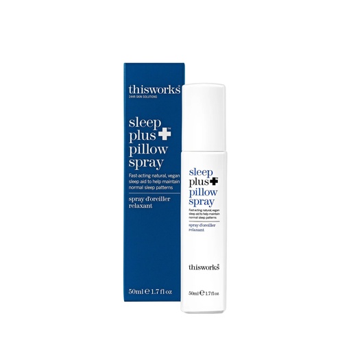 [BRSW22YZOB4BS3T3] This Works Sleep Plus Pillow Spray, 50 ml - Motion-Activated Sleep Spray Infused with Lavender, Camomile and Vetivert - Science-Backed Pillow Spray Designed to Aid Restless Sleepers