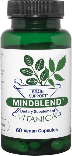 [BRSWIYQGPIPWAH32] Vitanica MindBlend, Brain Support, Vegan, 60 Capsules