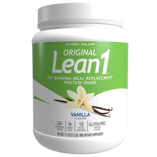 [BRSWIE33AR4BEEY7] Nutrition 53 Lean 1 Fat Burning Protein Shake, Vanilla Flavor, 15 Serving Tub