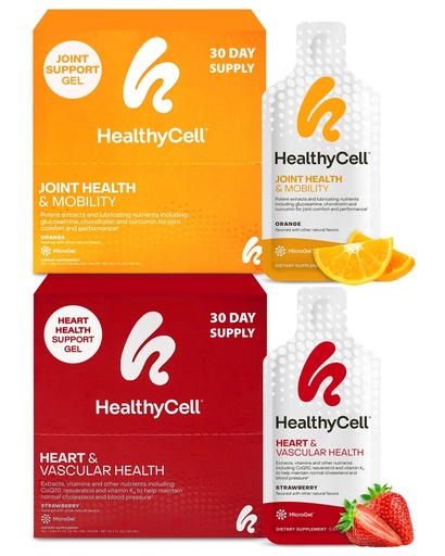 [BRSROGD4CEHAMGTO] Healthycell Heart & Vascular Health + Joint Health & Mobility Supplements for Men & Women Bundle