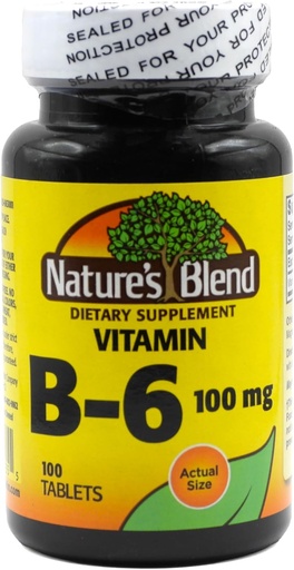 [BRSWIZ33OAEBQHDY] NAT B Vitamin B-6 TB 100MG 100