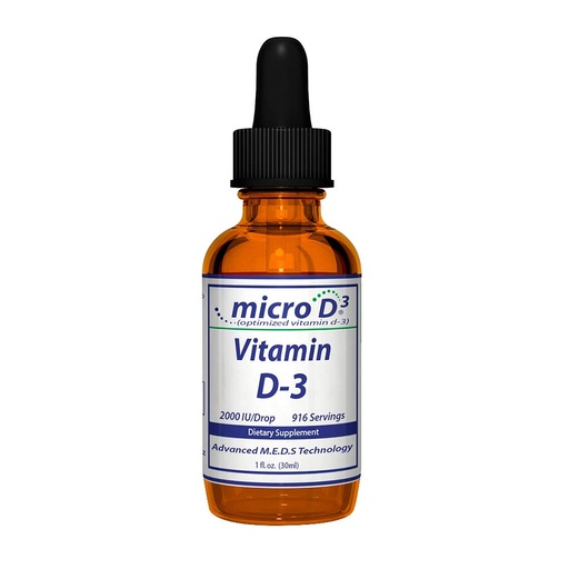 [BRSWIFY2BADRGGT2] Nutrasal Micro D3 Vitamin D-3 Drops - High Concentrate (2 Million IU's) Vitamin D3 with Nano Technology and Up to 10X More Absorption -1 oz (30 ml)