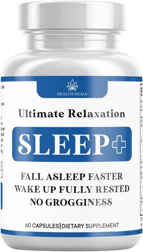[BRSROGD3PIOWEFD6] Ajuda ao sono de relaxamento, Natural não Habit Forming, Suplemento do sono desenvolvido para apoiar o sono mais longo e melhor, Camomila, Magnésio, Melatonina, Ashwagandha, GABA, Drug-free (60 Conde)