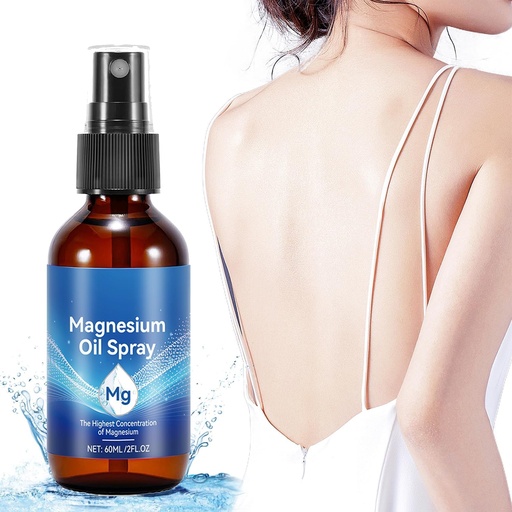 [BRSRAHQYOFYWKEQY] Pure Magnesium Oil Spray, Magnesium Spray, No Unhealthy Trace Minerals - 100% Pure Organic Natural Magnesium Spray, Joint Health & Sleep Support, Fast Absorption - Easy to Use