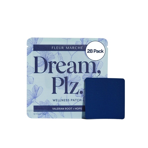 [BRSROCAEB4FRA3Q7] Fleur Marche Dream, Plz Botanical Sleep Patch - Better ZZZ's with Valerian Root, L-Theanine, Lavender Oil & Hops - Natural Sedative - Highly Bioavailable - 28 Patches