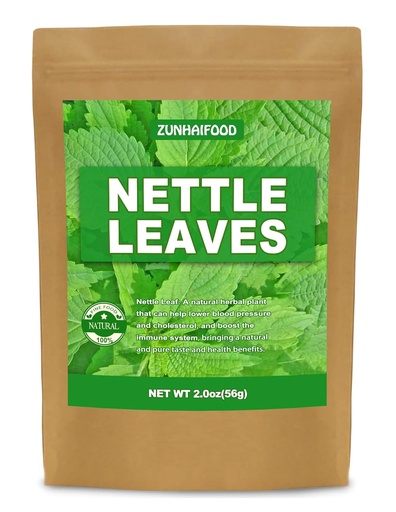 [BRSRMCYNCMFRMDT4] El Premium Premium Nettle deixa, Natural Nettle Leaf, 2. 0 oz(56g), paquet d' 1, 100% Pure, No Gmo, sense additius