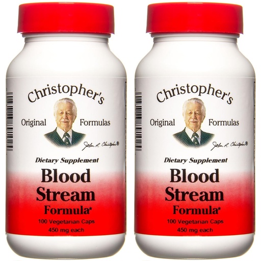[BRSWIG33B4BQICLM] Christopher's Original Formulas Blood Stream Formula - Blood Circulation Supplements - Supports Vein Elasticity, Clean & Pure Bloodstream - Pack of 2