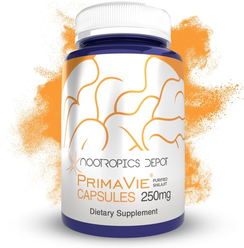 [BRSWGZAPBAOWK3LP] Nootropics Depot PrimaVie Shilajit Capsules 124; 250mg 124; 30 Count 124; Purified Extract 126; Ayurveda Suplemen 124; Mempersiapkan Fungsi Mitokondrial + Boosts Endurance