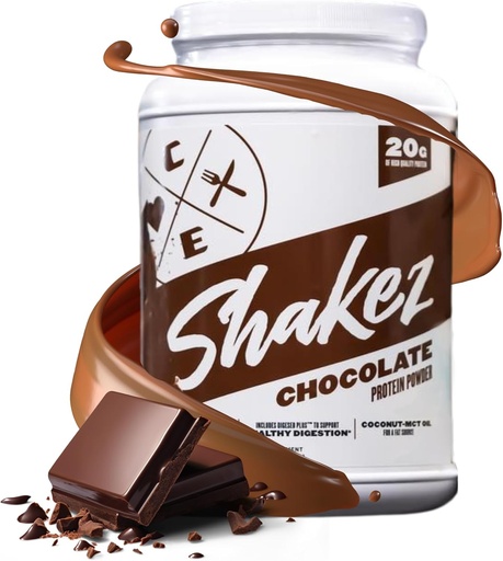 [BRSRO2Q7DEPQYETF] Clean Eatz Protein Powder, 30 Servings, 20g Protein per Scoop, Weight Loss Shake (Chocolate)