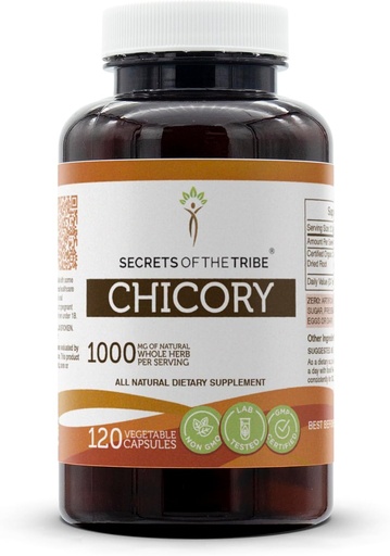 [BRSWYYD2O56WMELG] Tribe Chicory 120 Capsules, 1000 mg, Chicory (Cichorium Intybus) kuru Kök (120 Capsules)