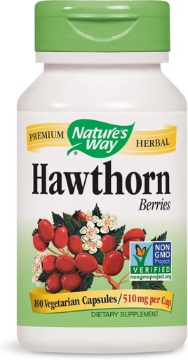 [BRSWIYYMOJ5R6ALU] Hawthorn Berries 100 Capsules (Pack of 2)