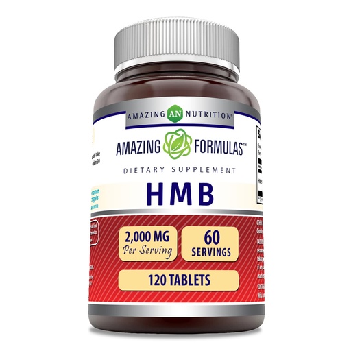 [BRSWYHQHC57WMFIU] Amazing Formulas HMB (Beta-Hydroxy Beta-Methylbutyrate) Supplement | 2000 Mg Per Serving | 120 Tablets | Non-GMO | Gluten Free | Made in USA