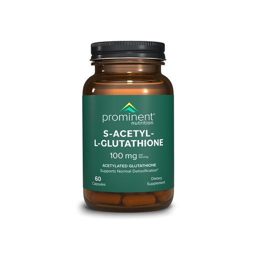 [BRSROATQCQOWMDLP] Prominent Nutrition S-Acetyl L-Glutathione Supplement - Clinically Researched Emothion Acetylated Glutathione for Normal Liver Detoxification Support & Optimal Antioxidant Effect, Vegan - 1 Pack