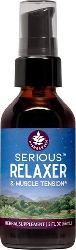 [BRSWIGDROEEAACTI] WishGarden Herbs - Serious Relaxer, Organic Herbal Muscle Relaxer Supplement, Supports Relief from Muscle Tension and Sore Muscles (2 Ounce Pump)