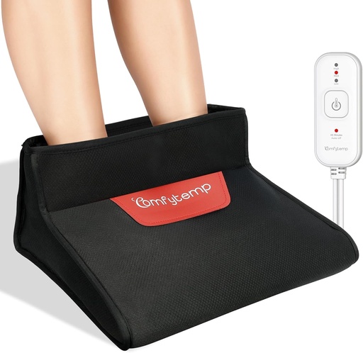 [BRSRAGA7BABROCY4] Comfytemp Electric Heated Foot Warmer for Men and Women,3D Foot Heating Pad for Cold Feet Ankles Relief, Dry Heat Feet Sanua Under Desk 45Auto Shut Off with 3 Heat, Office Home Winter