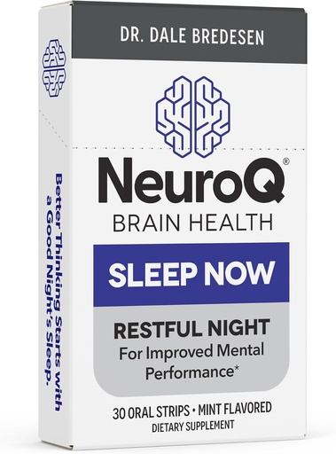 [BRSRMGQRBECQI3A7] Yaşam Sezonları NöroQ Sleep Now - Natural Sleep Support Supplement - Sağlıklı Uyku Lisansları ve Beyin Fonksiyonu - Melatonin & L-Theanine - Non-Habit Format - 30 Mint Oral Strips